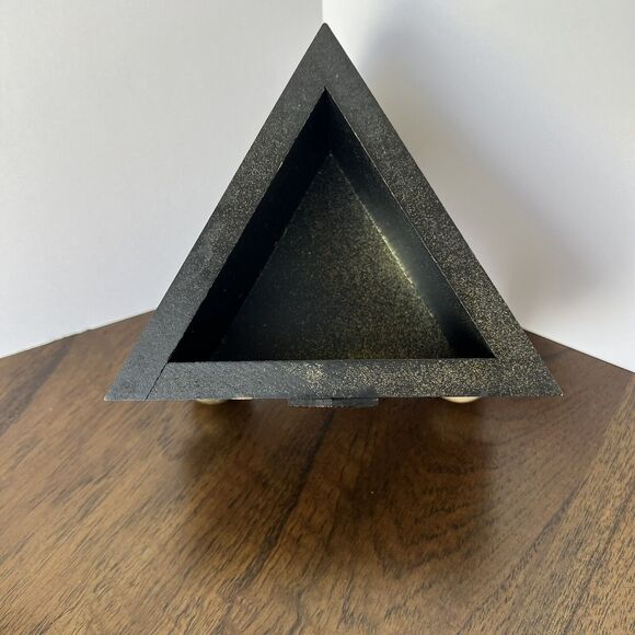 Vintage Halloween Jewelry Trinket Box, Wood, M.G.S. Art Forms 1995 Hand Painted - Picture 9 of 11